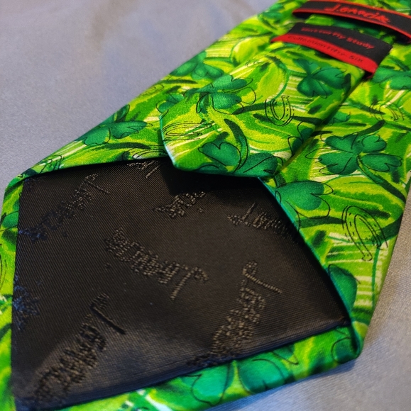 J.Garcia Silk Clover Neck-Tie - Picture 3 of 4